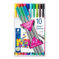 Staedtler 334 TB13 penna tecnica Fine Multicolore 10 pz