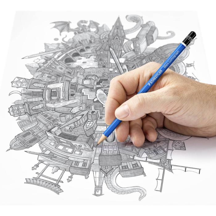 Staedtler Mars Lumograph 100 12 pz — immagine 4 di 12