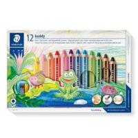 Staedtler Noris buddy 140 Nero, Blu, Marrone, Verde, Magenta, Arancione, Rosso, Viola, Giallo 12 pz