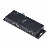StarTech.com Adattatore da seriale a Ethernet a 2 porte, server di dispositivi seriali IP per dispositivi RS232 remoti, montaggio a parete/su guida DIN, metallo, convertitore seriale da RJ45 LAN a DB9, TAA