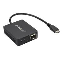 StarTech.com Adattatore di rete USB-C a Fibre ottiche - Convertitore SFP con slot aperto