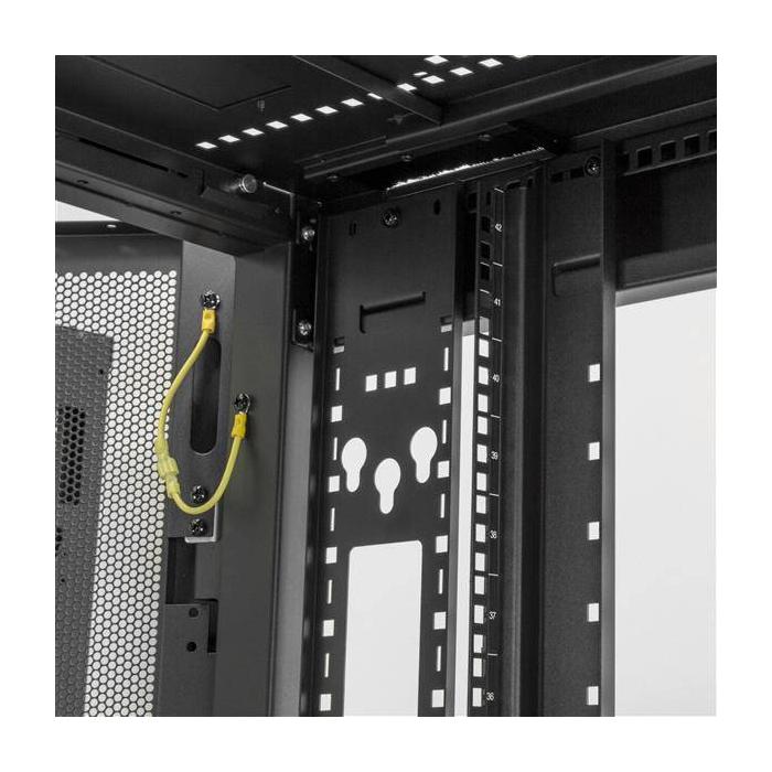 StarTech.com Armadio rack per server 25U - Profondità regolabile da 7-35'' a 4 montanti con chiusura a chiave - Armadio — immagine 9 di 10