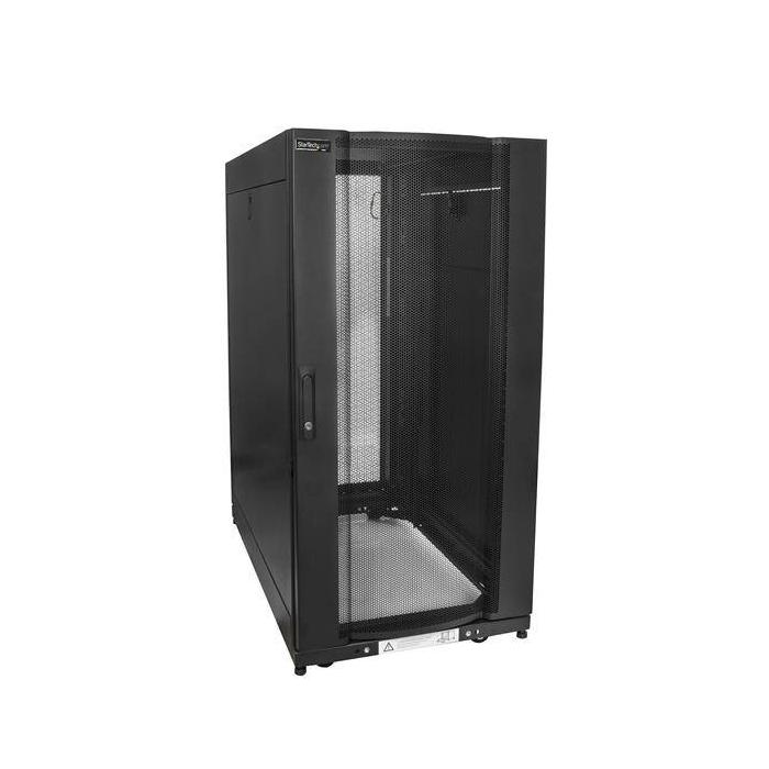StarTech.com Armadio rack per server 25U - Profondità regolabile da 7-35'' a 4 montanti con chiusura a chiave - Armadio