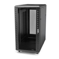 StarTech.com Armadio rack per server 32U 19'' - Profondità regolabile 6-32'' (152-813mm) - Server rack per apparecchiature di rete/dati/AV a 4 montanti con porta in vetro e rotelle - Capacità 800Kg