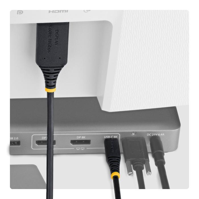 StarTech.com Cavo Adattatore USB-C a HDMI 1m, Connettore HDMI a Presa Rinforzata 4K60Hz, Compatibile Thunderbolt, HDR — immagine 11 di 22