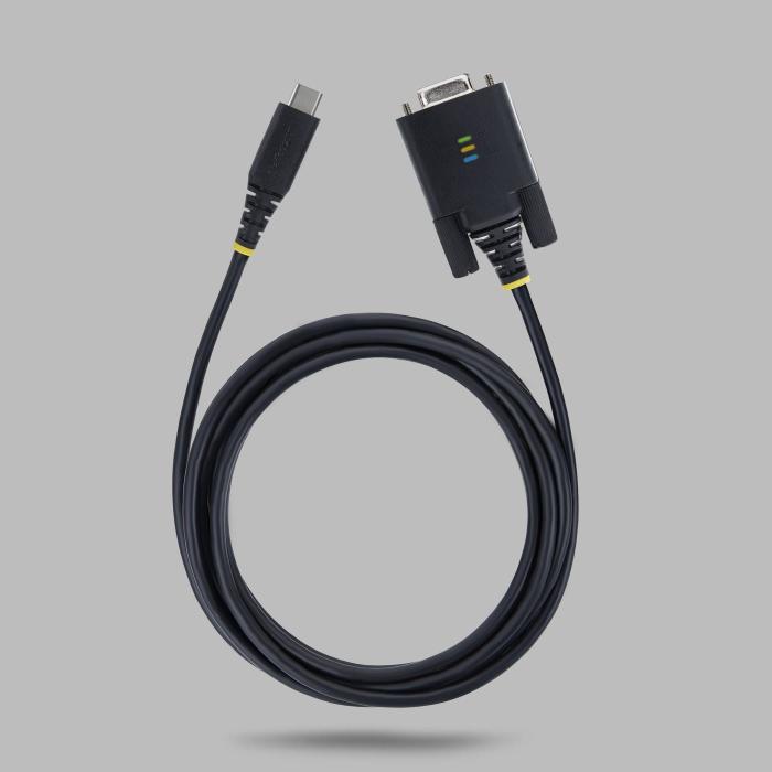 StarTech.com Cavo Adattatore USB-C a Seriale da 2 m, Ritenzione COM, Chipset FTDI, da USB-C a DB9 RS232 Maschio, LED di — immagine 11 di 12