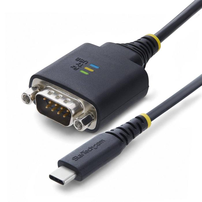 StarTech.com Cavo Adattatore USB-C a Seriale da 30 cm, Ritenzione COM, Chipset FTDI, da USB-C a DB9 RS232 Maschio, LED di — immagine 7 di 12
