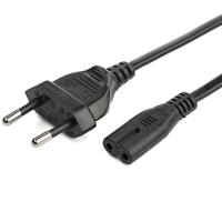 StarTech.com Cavo di Alimentazione CA da 2m, Spina EuroPlug a C7, 2.5A-250V, 18AWG, Cavo Elettrico di Ricambio con spina italiana per Notebook / Stampanti/Monitor/Laptop, Cavo alimentazione bipolare