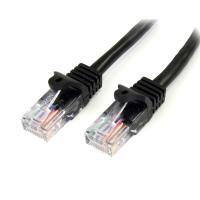 StarTech.com Cavo di rete CAT 5e - Cavo Patch Ethernet RJ45 UTP Nero da 1m antigroviglio