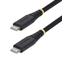 StarTech.com Cavo di Ricarica USB-C da 1m, 60W (3A) PD, Guaina con Doppio Strato Intrecciato in Nylon/TPE, Robusto Cavetto USB 2.0 per la Ricarica di Laptop