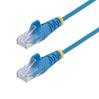 StarTech.com Cavo Ethernet CAT6 Blu da 15m; Patch UTP con Plug RJ45 Antigroviglio e Rilievi di Trazione, Cavo Lan Slim in Rame Puro 28AWG, Sottoposto a test Fluke