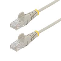 StarTech.com Cavo Ethernet CAT6 Grigio da 10m; Patch UTP con Plug RJ45 Antigroviglio e Rilievi di Trazione, Cavo Lan Slim in Rame Puro 28AWG, Sottoposto a test Fluke