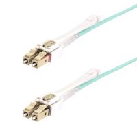 StarTech.com Cavo in fibra ottica multimodale OM4 LC a LC (UPC) con linguette push-pull, 5m, 50/125µm, Reti 100G, Insensibile alla piegatura, Bassa perdita di inserzione, Cavo patch/bretella in fibra ottica LSZH