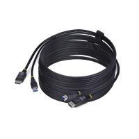 StarTech.com Cavo KVM DisplayPort e USB 5Gbps da 3m, Cavo Combinato DP 1.2 4K 60Hz e USB-A 3.0 per Switch KVM
