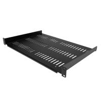 StarTech.com Mensola Rack 19'' 1U - Ripiano Ventilato per Armadio Rack 19 pollici a sbalzo per Dispositivi e Apparecchiature di rete non installabili a Rack; Resistente: supporta fino a 25kg, Profondità 30 cm, Nera