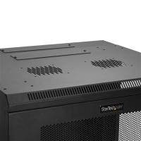StarTech.com RK1224WALHM rack 12U Da parete Nero, vedi immagine 9 di 9