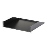 StarTech.com Scaffale per Server Rack 2U - Scaffale universale per rack dati e armadi rack da 19 '' - Acciaio resistente - Capacità di peso 56kg - Profondità 46 cm - Nero