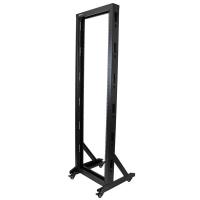 StarTech.com Server Rack a 2 Montanti 42U Open Frame, Armadio Rack di Rete 19'' con Ruote, Rack Server 19 Pollici a Telaio Aperto per Apparecchiature AV/Dati/Media/IT, Quadro/Rack dati per spazi domestici/ufficio
