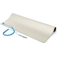 StarTech.com Tappeto Antistatico ESD per pavimento e banco di lavoro - Tappetino antistatico per riparazioni elettroniche con cavo di messa a terra rimovibile - ANSI/ESD S 4.1 - Flessibile - 60x120cm