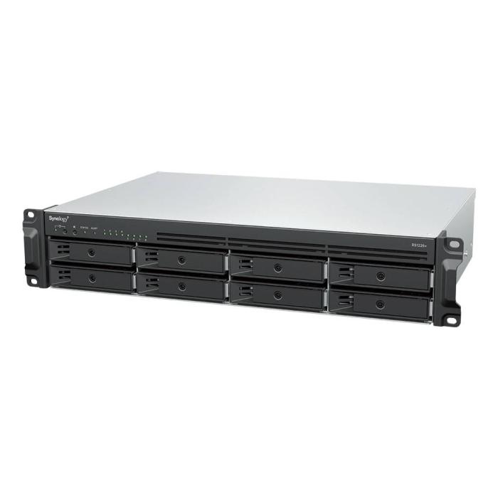 Synology RackStation RS1226+ server NAS e di archiviazione Armadio (2U) AMD Ryzen V1500B 4 GB DDR4 0 TB Synology DSM Nero — immagine 8 di 12