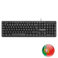 Tacens AK0PT tastiera USB QWERTY Portoghese Nero