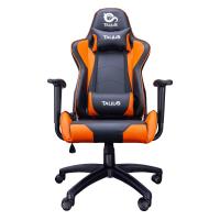 TALIUS Gecko v2 Sedia per gaming universale Sedia imbottita tappezzata Nero, Arancione