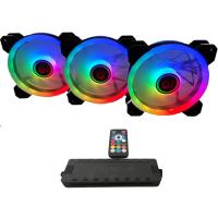 TALIUS TAL-PACK03-BLK sistema di raffreddamento per computer Case per computer Raffreddatore d'aria 12 cm Nero 3 pz