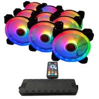 TALIUS TAL-PACK09-BLK sistema di raffreddamento per computer Case per computer Raffreddatore d'aria 12 cm Nero 9 pz