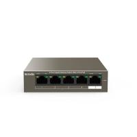 Tenda TEF1105P-4-63W Non gestito Fast Ethernet (10/100) Supporto Power over Ethernet (PoE) Nero