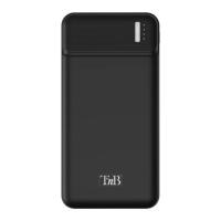 T'nB PBU10000 batteria portatile Polimero 10000 mAh Nero