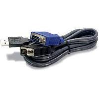 Trendnet 1.8m USB/VGA 1.8m Nero cavo per tastiera, video e mouse