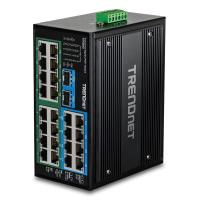Trendnet TI-PG262 switch di rete Non gestito Gigabit Ethernet (10/100/1000) Supporto Power over Ethernet (PoE) Nero