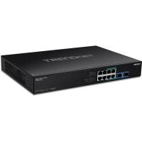 Trendnet TPE-BG102G switch di rete Non gestito Gigabit Ethernet (10/100/1000) Supporto Power over Ethernet (PoE) 1U Nero