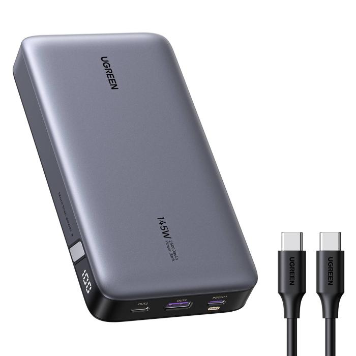 Ugreen 90597A batteria portatile 25000 mAh Grigio — immagine 11 di 18