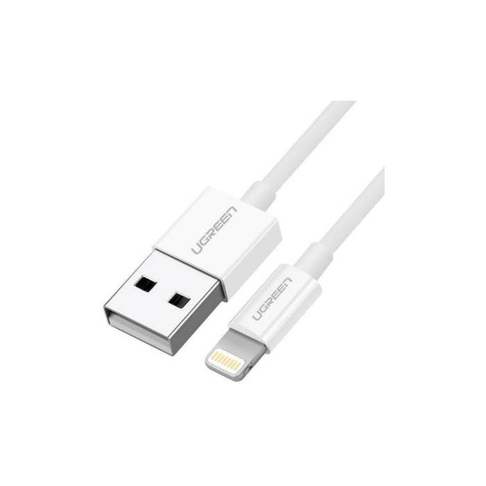 Ugreen cable USB 2.0 A lightning 2m, 5V/2.4A iPhone 7 / 7plus / 6S/ 6 / 6 Plus, iPhone 5s/5c/5, iPad Mini/Mini 2, iPad 1 m