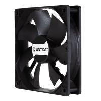 UNYKAch 80.120.25 sistema di raffreddamento per computer Case per computer Ventilatore 12 cm Nero