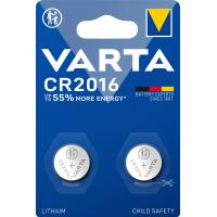 Varta LITHIUM Coin CR2016 (Batteria a bottone, 3V) Blister da 2