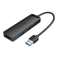 Vention CHLBB hub di interfaccia USB 3.2 Gen 1 (3.1 Gen 1) Type-A 5000 Mbit/s Nero