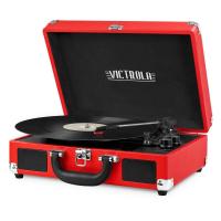 Victrola VSC-550BT Giradischi con trasmissione a cinghia Nero, Rosso