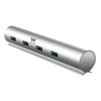 Woxter Hub 73 USB 3.2 Gen 1 (3.1 Gen 1) Type-A 5000 Mbit/s Argento