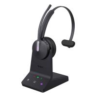 Yealink WH64 Mono Teams Auricolare Wireless A Padiglione Ufficio USB tipo-C Bluetooth Nero