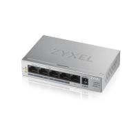 Zyxel GS1005HP Non gestito Gigabit Ethernet (10/100/1000) Supporto Power over Ethernet (PoE) Argento