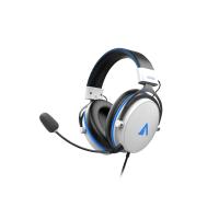 ABYSM AG700 Pro 7.1 White Auscultadores Com fios Fita de cabeça Jogos Azul, Branco