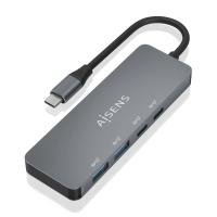AISENS A109-0694 hub de interface USB 3.2 Gen 2 (3.1 Gen 2) Type-C 10000 Mbit/s Cinzento