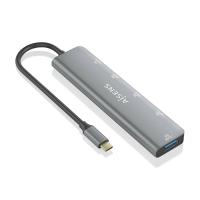 AISENS A109-0857 hub de interface USB 3.2 Gen 1 (3.1 Gen 1) Type-C 5 Mbit/s Cinzento
