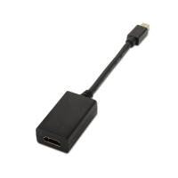 AISENS A125-0137 adaptador de cabo de vídeo 0,15 m Mini DisplayPort HDMI Preto