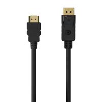 AISENS A125-0550 adaptador de cabo de vídeo 0,5 m DisplayPort HDMI Type A (Standard) Preto