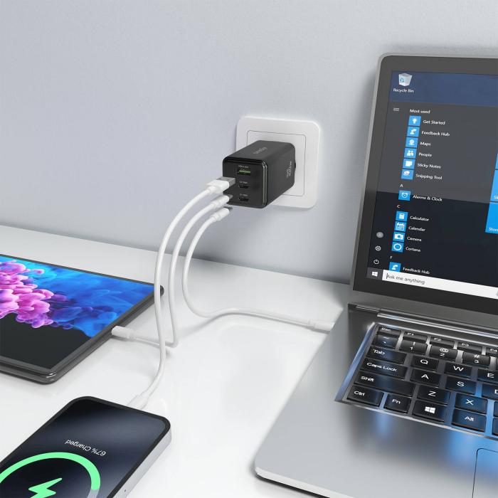 AISENS ASCH-100W3P052-BK carregador de dispositivos móveis Universal Preto AC Carregamento rápido Interior — imagem 13 de 14