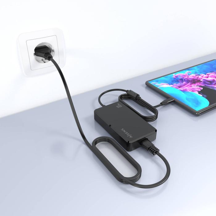 AISENS ASCH-1PD100D070-BK adaptador e transformador Interior 100 W Preto — imagem 6 de 14