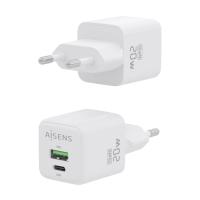 AISENS ASCH-20W2P010-W carregador de dispositivos móveis Universal Branco AC Carregamento rápido Interior, ver imagem 3 de 6